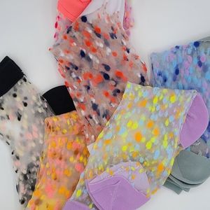 5 pairs Bubble summer spring dress socks